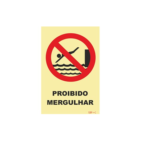 Fotoluminescente - Proibido mergulhar