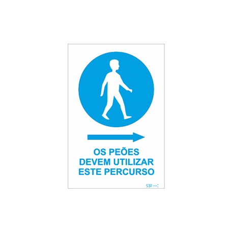 OS PEÕES UTILIZAR ESTE PERCURSO