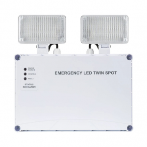 Luz de Emergência LED TwinSpot Quadrado 6W