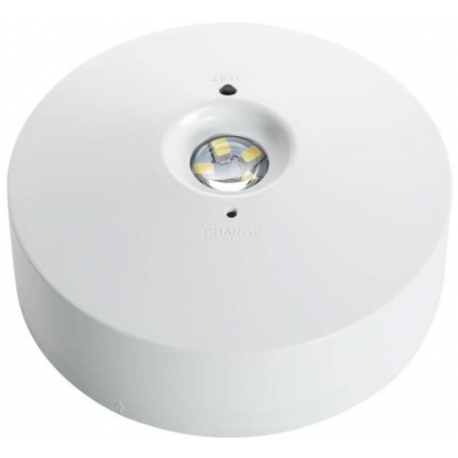 Downlight de emergência para superfície 2,5W 120lm, IP20