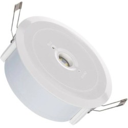 Downlight de emergência de encastrar 2,5W 120lm, IP20