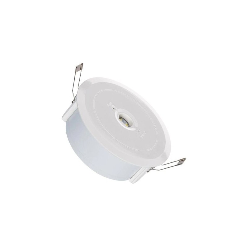 Downlight de emergência de encastrar 2,5W 120lm, IP20