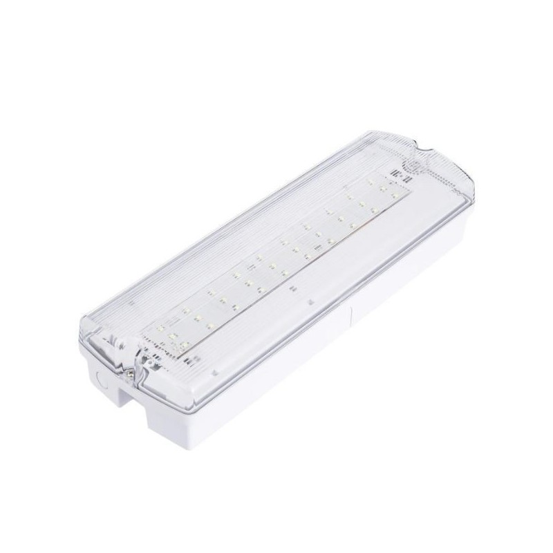 Emergência LED SEGUR A8, 3W, 200lm, IP65 permanente/não permanente, para superfície