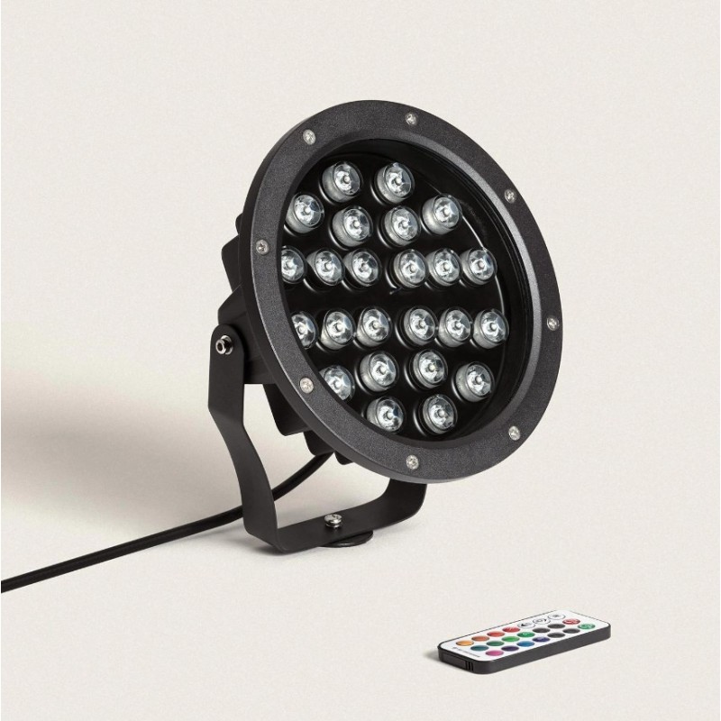 Foco Exterior LED RGB 24W IP67 com Espeto Colmar