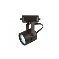 Foco LED para calha monofásica, para lâmpada GU10, série Évora, preto