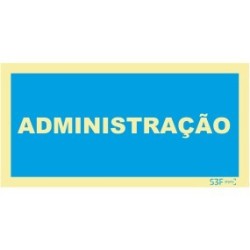 Fotoluminescente - Sinal de informação administração