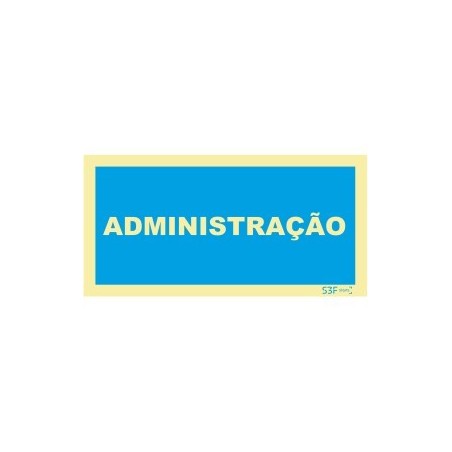 Fotoluminescente - Sinal de informação administração