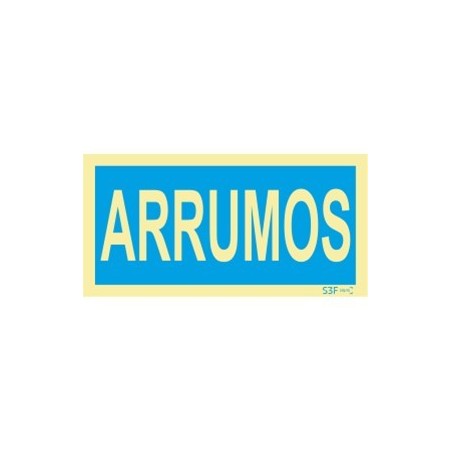 Fotoluminescente - Sinal de informação arrumos