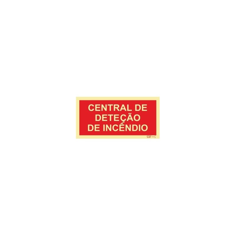 Fotoluminescente: Central de deteção de incêndio