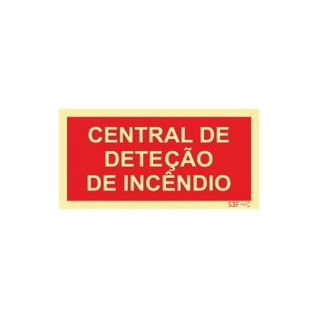 Fotoluminescente: Central de deteção de incêndio