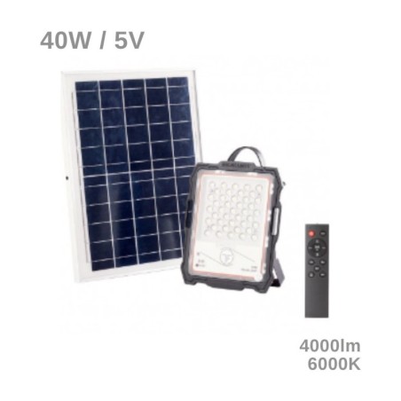 Projetor LED Solar Bergen 40W 4000lm