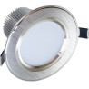 Downlight, 7W, corte Ø82mm, diâmetro Ø108mm, Alumínio escovado, 600lm, IP20