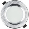 Downlight, 7W, corte Ø82mm, diâmetro Ø108mm, Alumínio escovado, 600lm, IP20