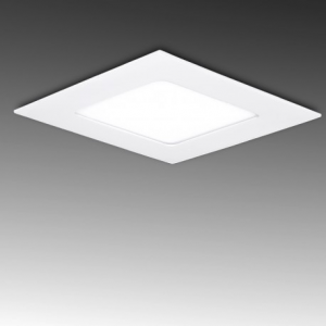 Painel LED 142x142mm 9W Quadrado, aro branco