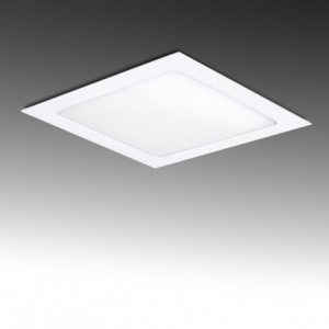 Painel LED 170x170mm 12W Quadrado, aro branco