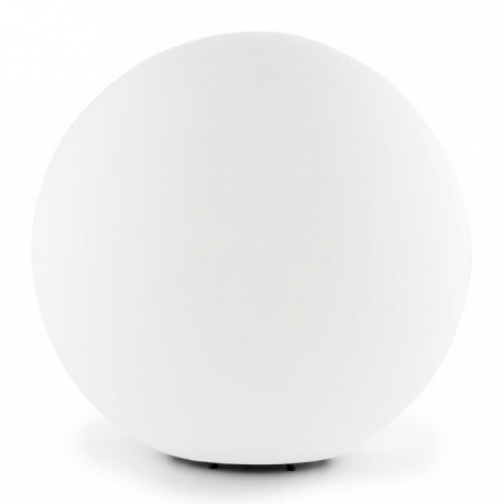Esfera de luz, branca, com espigão, 30cm