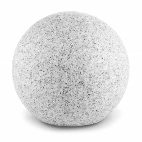 Esfera de luz, granito, com espigão, Ø30cm