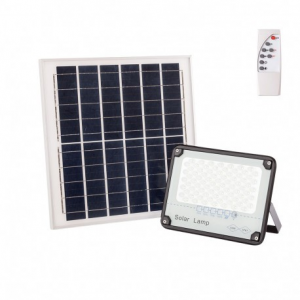 Projetor LED Solar 50W Painel Solar/Bateria