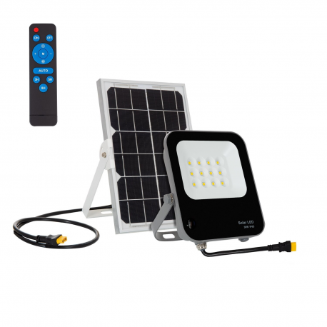 Foco Projetor LED 30W Solar IP65 com Controlo Remoto
