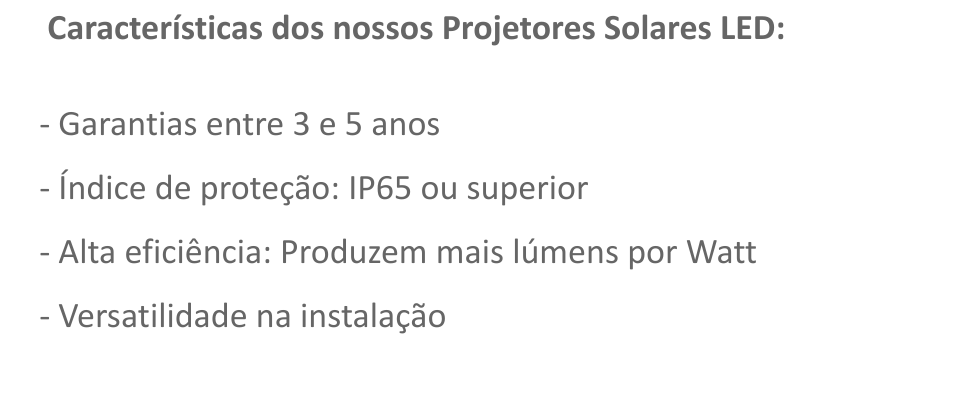 Projetores solares